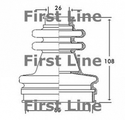 FIRST LINE fcb2649 -  Пыльник, приводной вал